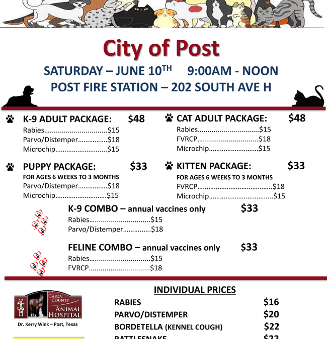 VACCINATION & MICROCHIP CLINIC