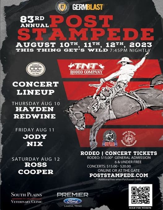 POST STAMPEDE RODEO