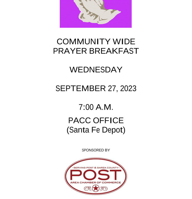 COMMUNITY PRAYER BREAKFAST