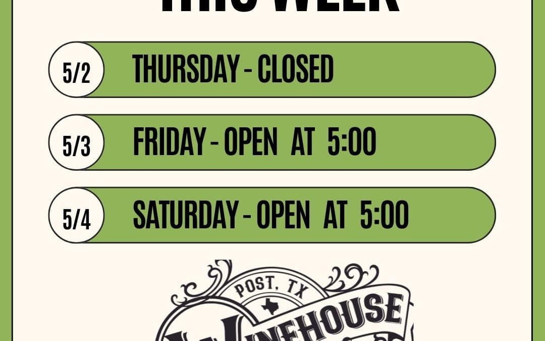 THIS WEEK AT THE WINEHOUSE