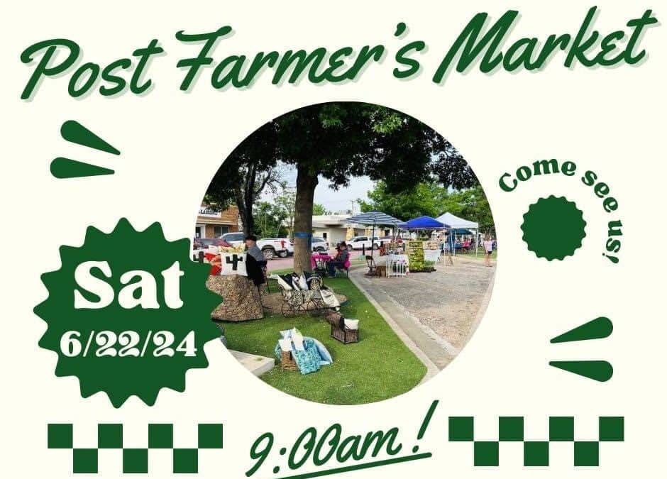 POST FARMERS MARKET THIS SATURDAY