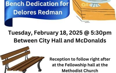 Postponed!! Bench Dedication for Delores Redman