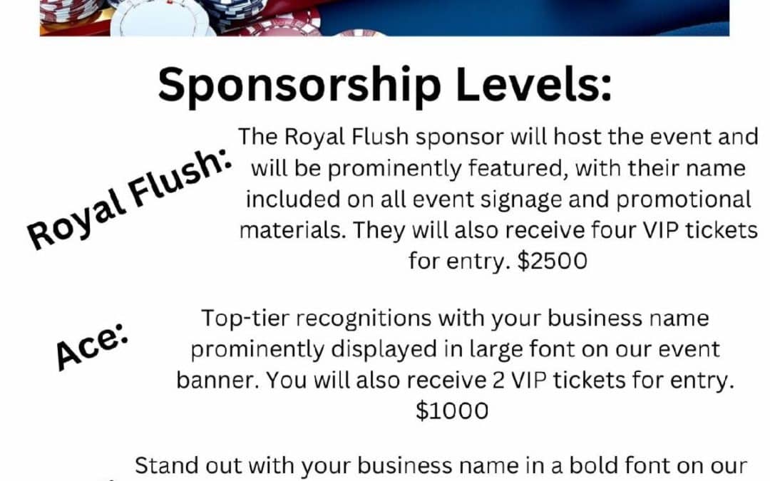 Casino Night Sponsorship Levels