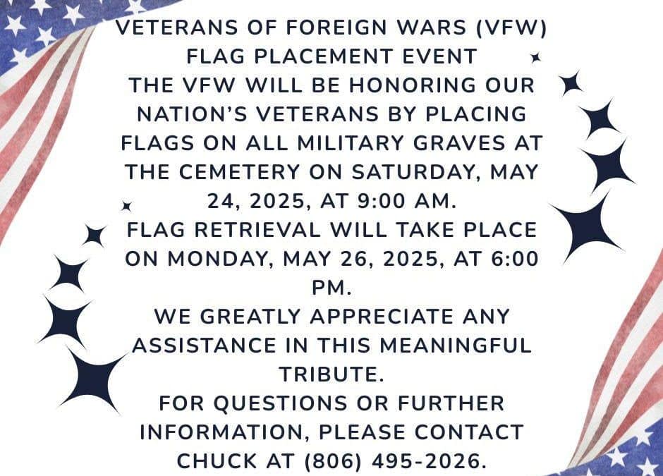 VFW Flag Placement Event