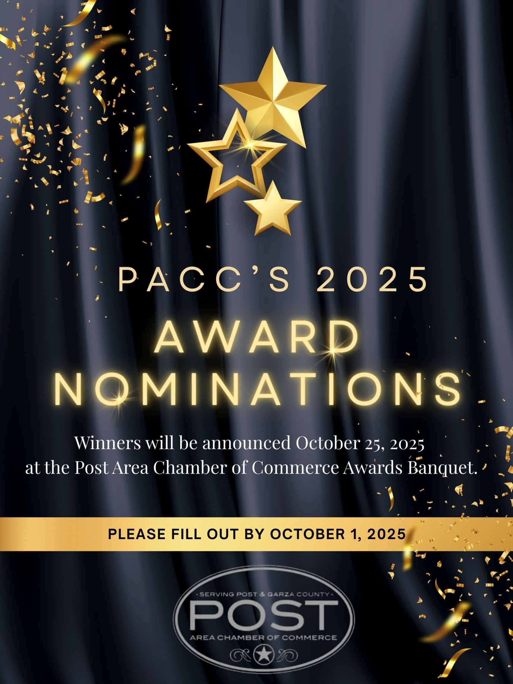 Black Gold Festive Award Nomination Ceremony Event Poster