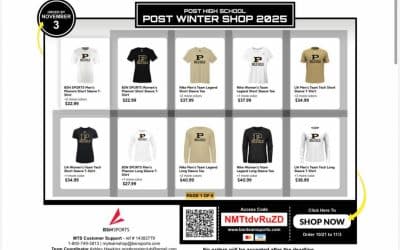 Post Booster Club  Winter Shop 2025
