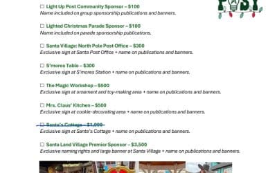 Light Up Post Sponsorship Opportunities!