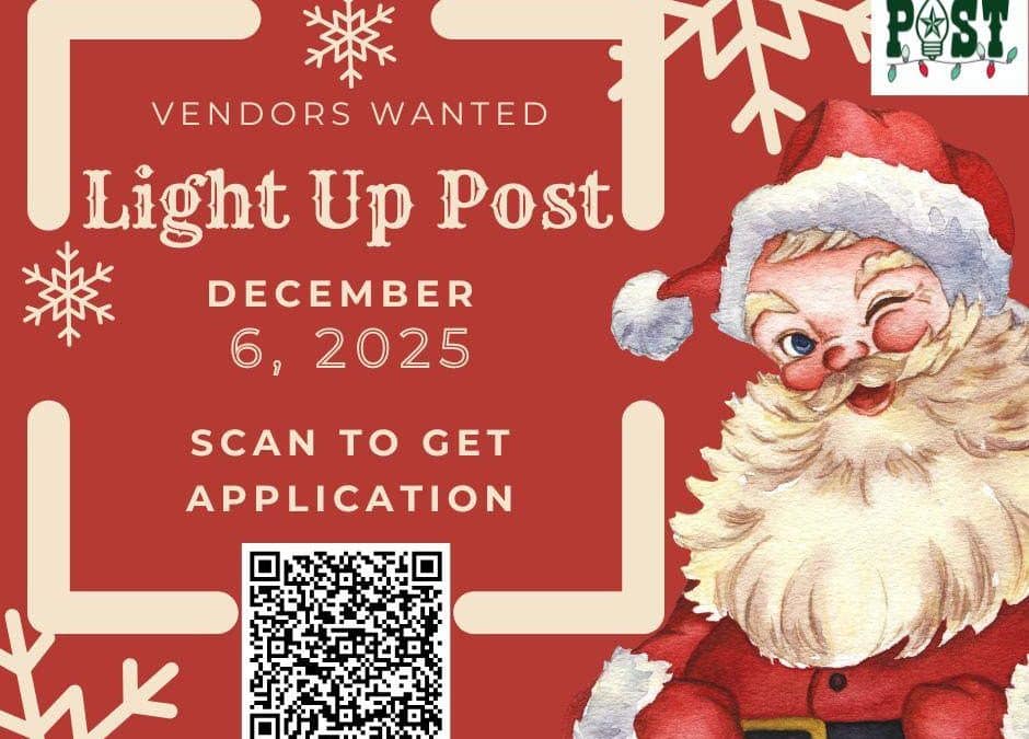 Vendors Wanted – Light Up Post