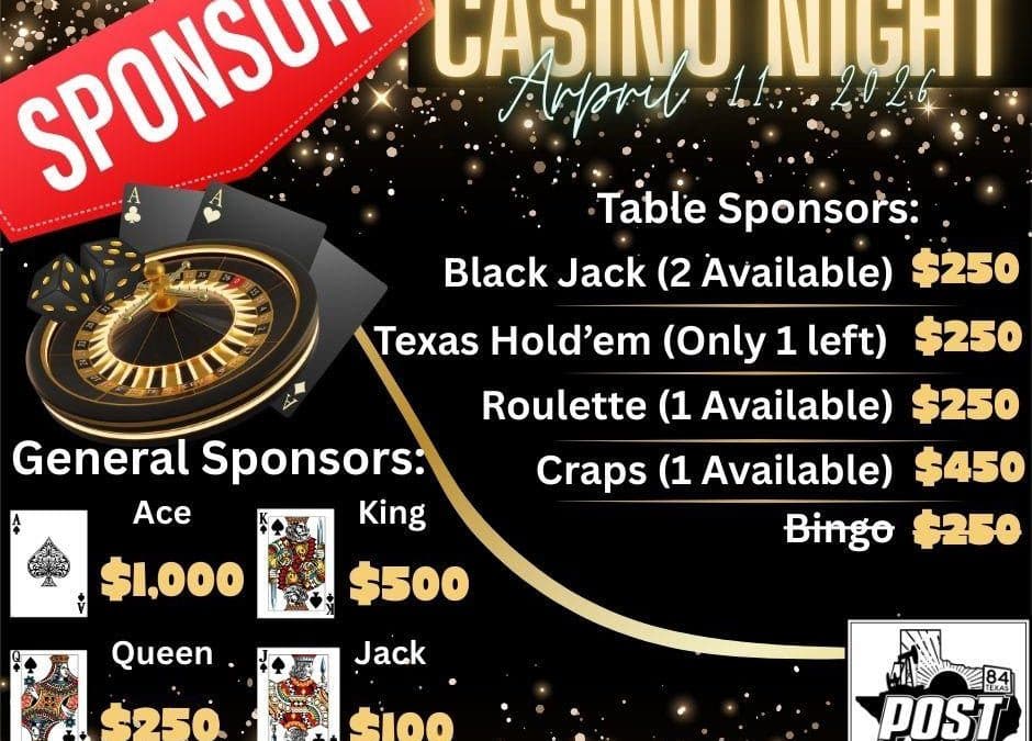 Sponsor Casino Night