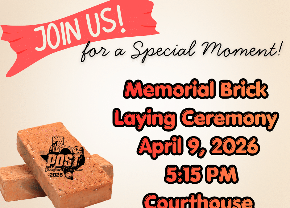 Memorial Brick Laying Ceremony