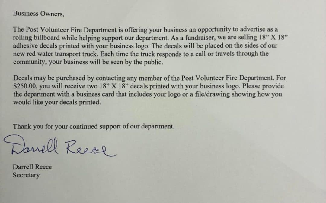 Post Volunteer Fire Department