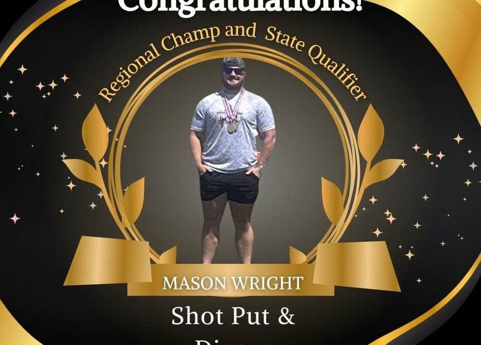 Congratulations Mason Wright