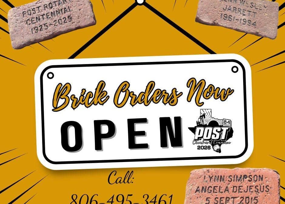 Brick Orders Open