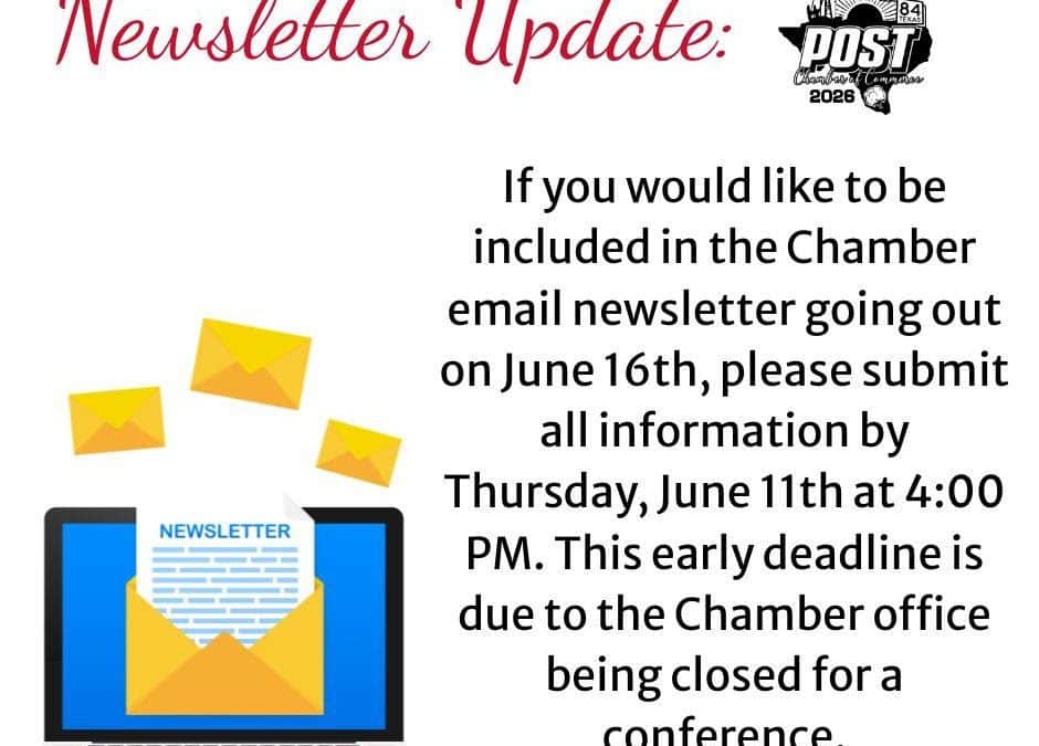 Newsletter Update