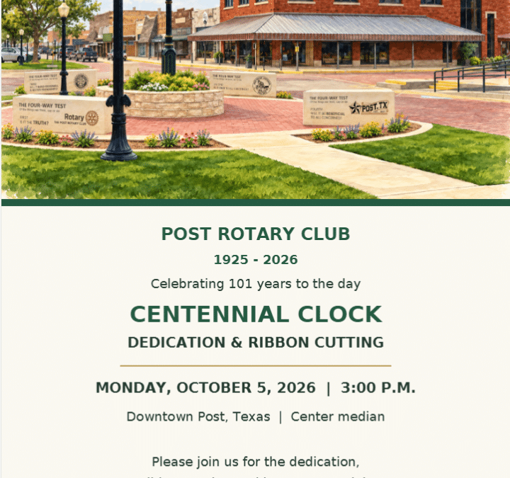 Centennial Clock Dedication and Ribbon Cutting