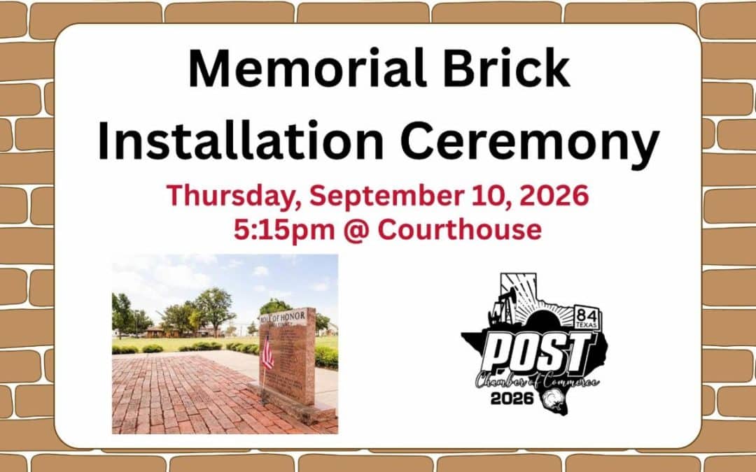 Memorial Brick Installation Ceremony