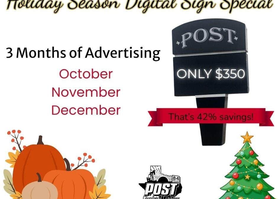 Holiday Season Digital Sign Special
